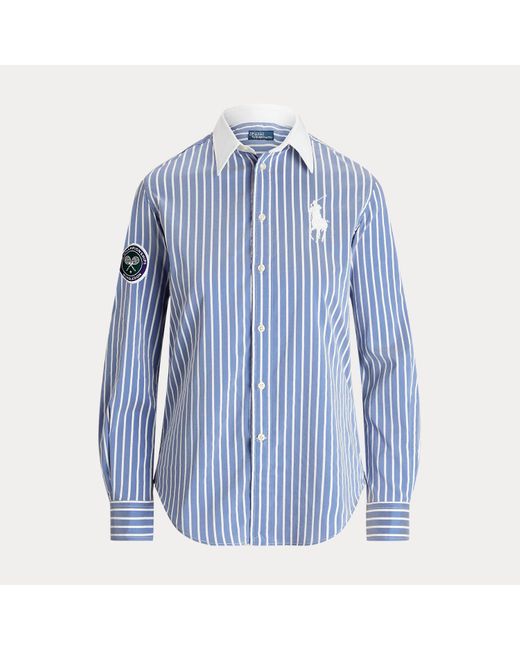 Polo Ralph Lauren Blue Wimbledon Classic Fit Twill Shirt