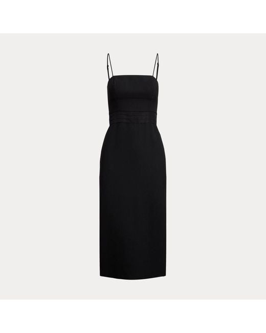 Abito da cocktail in lana e seta di Polo Ralph Lauren in Black