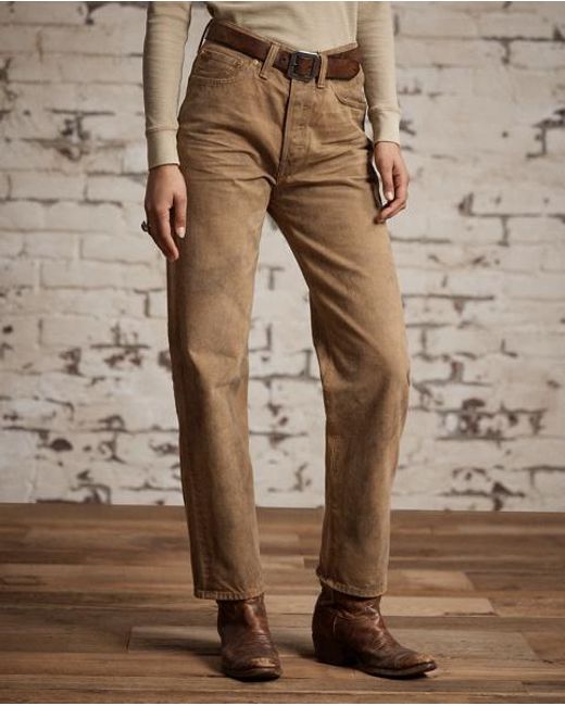 RRL Natural High Boy Fit Tan Jean
