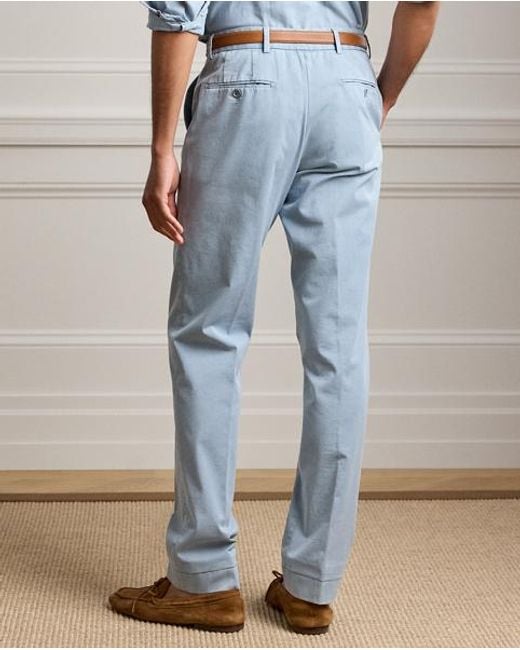 Ralph Lauren Blue Hand-Tailored Garment-Dyed Chino Trouser for men