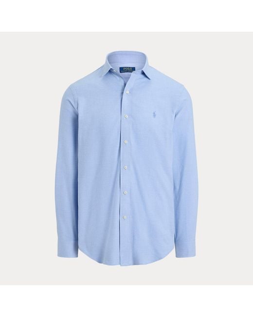 Polo Ralph Lauren Blue Custom Fit Performance Twill Shirt for men