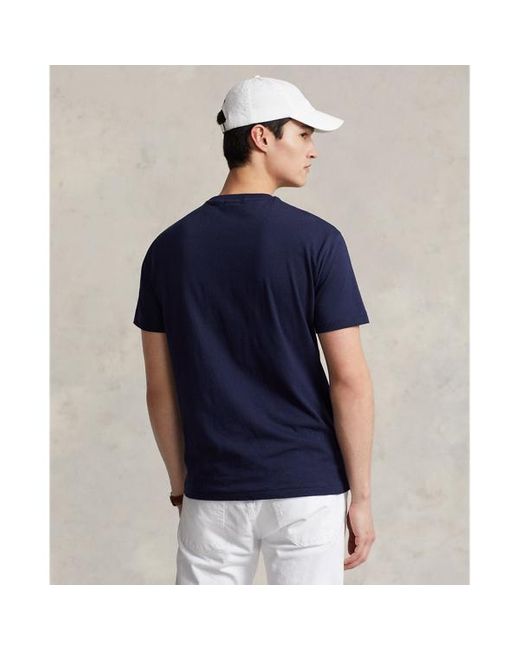 Polo Ralph Lauren Blue Classic Fit Flag Jersey T-shirt for men