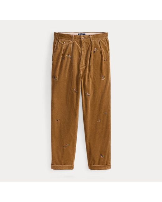 Polo Ralph Lauren Relaxed-Fit Hose Whitman Mit Stickerei in Brown für Herren