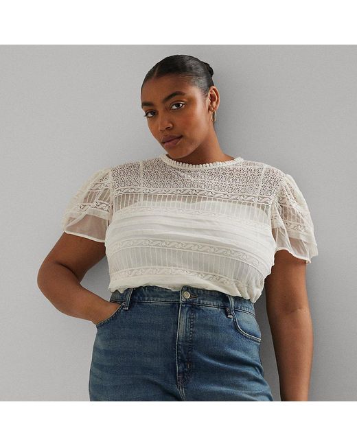 Ralph lauren lace top hotsell