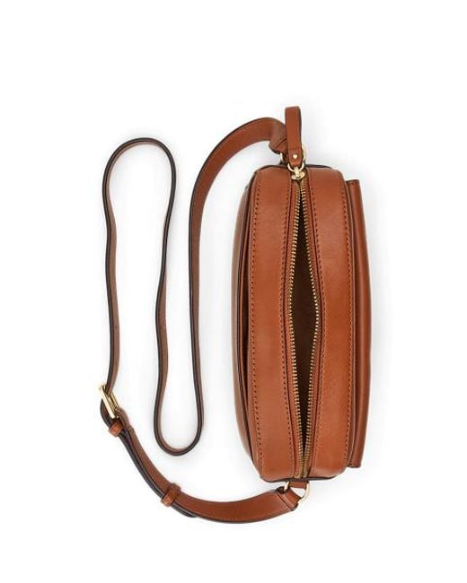 Ralph Lauren Blue Mittelgroße Kameratasche Marcy aus Leder