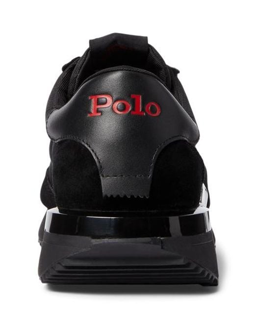 Polo Ralph Lauren Black Train 89 Low-Top Trainers for men