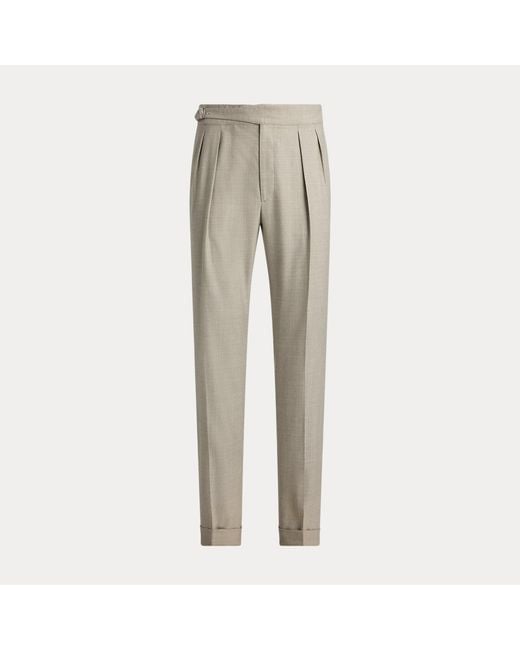 Ralph Lauren Blue Hand-Tailored Wool Flannel Trouser for men