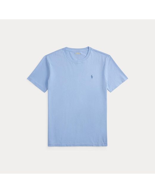 Polo Ralph Lauren Blue Custom Slim Fit Jersey Crewneck T-Shirt for men