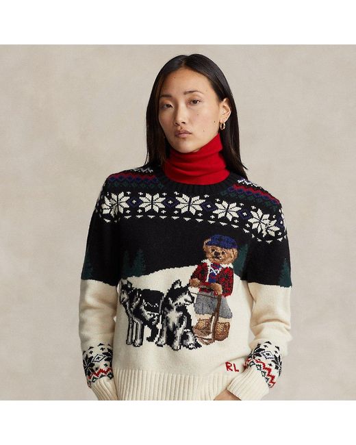 Ralph Lauren Multicolor Polo Bear Wool-blend Sweater