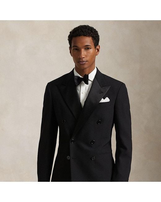 Polo Ralph Lauren Black Polo Tailored Barathea Tuxedo Jacket for men