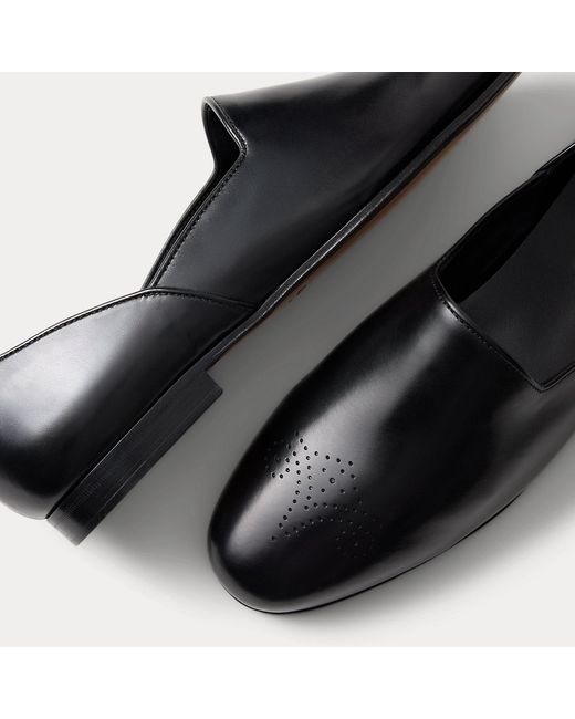 Ralph Lauren Black Ralph Lauren Bronwen Calfskin Slipper