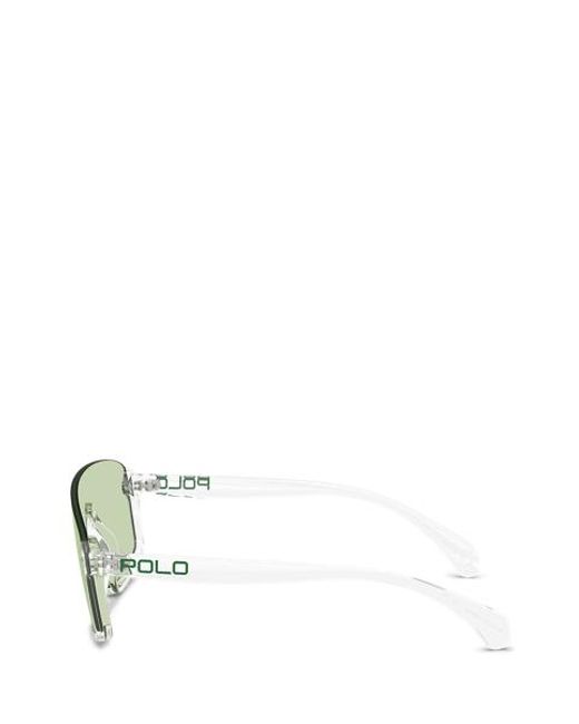 Polo Ralph Lauren Green Polo Shield Sunglasses