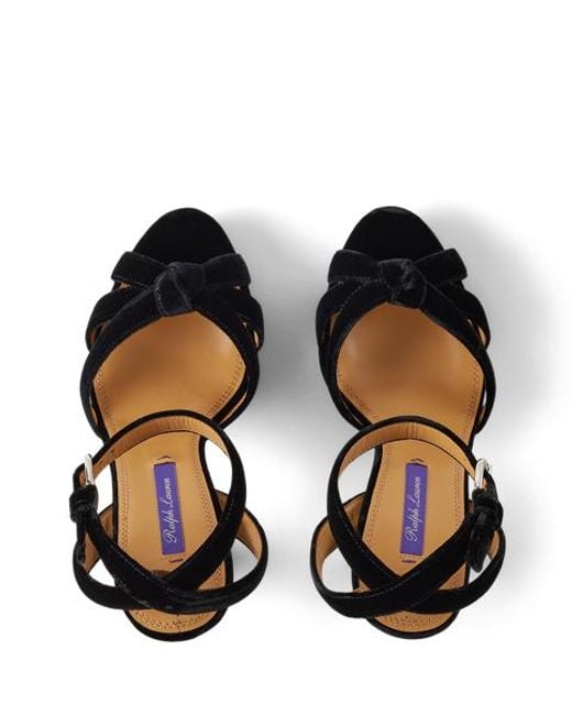 Sandalia De Plataforma Arding De 125 Mm Ralph Lauren de color Black
