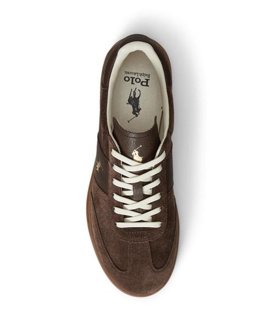 Polo Ralph Lauren Heritage Aera Suède Sneaker in het Brown voor heren