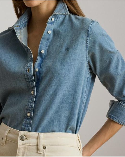 Ralph Lauren Blue Classic Fit Denim Shirt