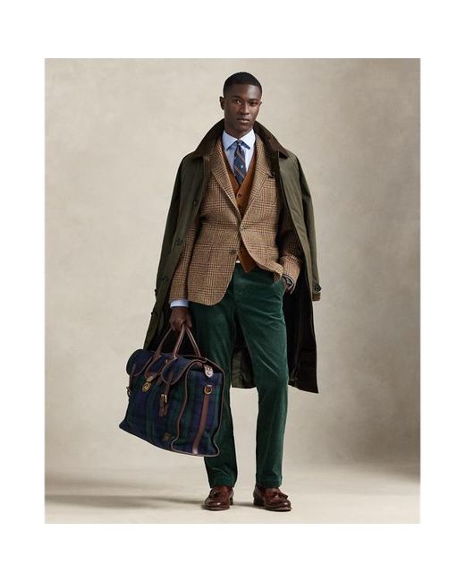 Polo Ralph Lauren Brown Polo Tailored Fit Plaid Suit Jacket for men