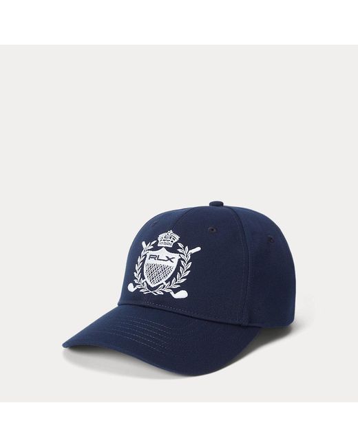 Gorra Deportiva De Sarga Con Escudo Ralph Lauren de hombre de color Blue