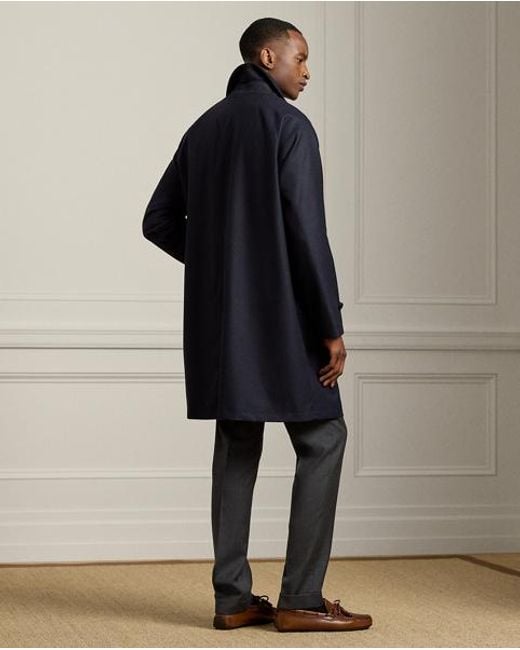 Ralph Lauren Black Waldridge Wool-Cashmere Walking Coat for men