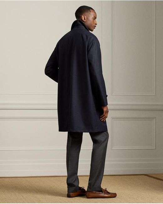 Ralph Lauren Black Waldridge Wool-Cashmere Walking Coat for men
