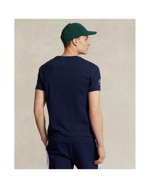 Camiseta Wimbledon Custom Slim Fit Polo Ralph Lauren de hombre de color Blue