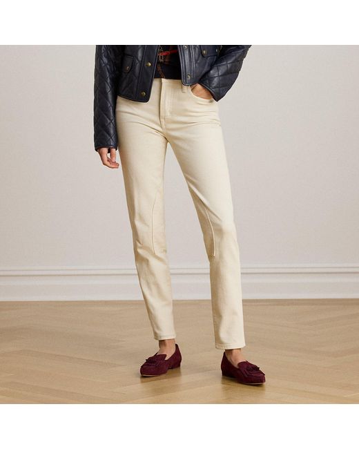 Ralph Lauren Natural High-Rise Skinny Ankle Jean
