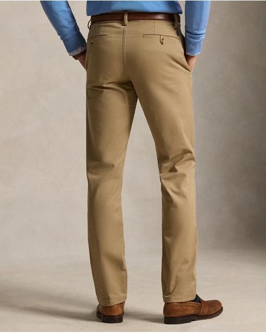 Polo Ralph Lauren Brown Bedford Stretch Straight Fit Trousers for men