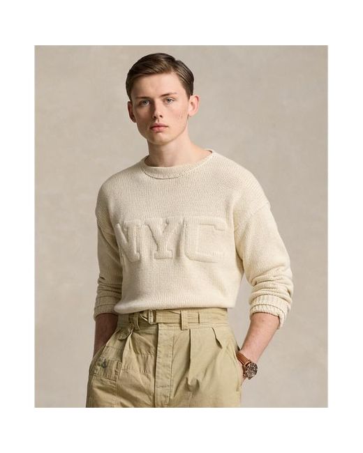 Ralph Lauren Natural Nyc Cotton-linen Sweater for men