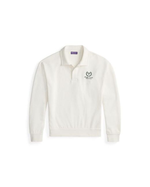 Ralph Lauren White Crest Cotton-Cashmere Sweatshirt for men