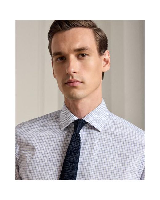 Camicia in twill tattersall di Ralph Lauren in Blue da Uomo