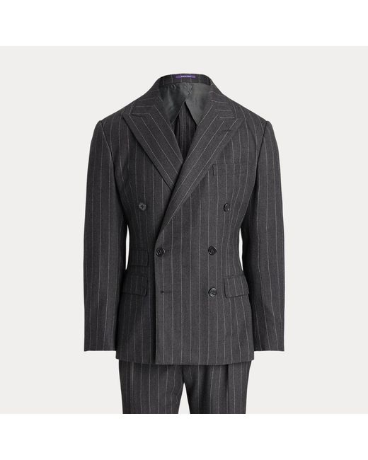 Ralph Lauren Black Kent Hand-tailored Pinstripe Suit for men