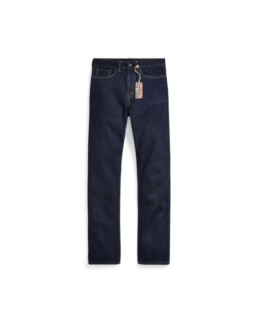 RRL Blue Straight Leg Fit Rinse Jean