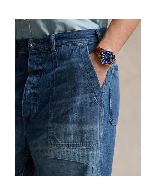 Polo Ralph Lauren Relaxed-Fit Jeans in Used-Optik in Blue für Herren