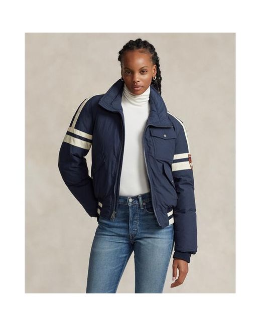 Polo Ralph Lauren Water repellent Down Flight Jacket in Blue Lyst UK