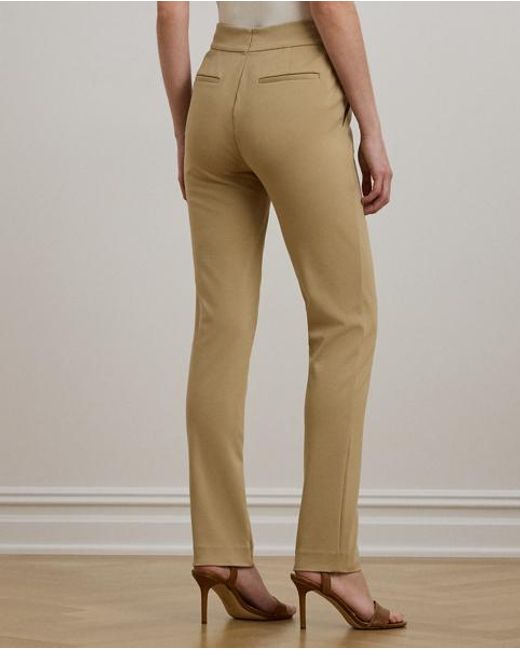 Ralph Lauren Natural Ponte Ankle Trouser