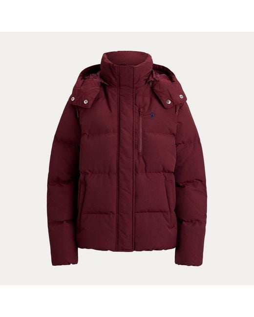 Polo Ralph Lauren Red Mid-Weight Down Puffer Jacket
