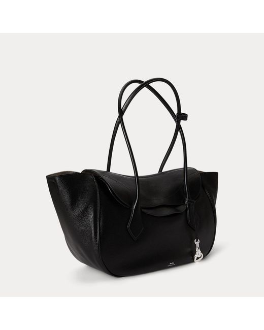 Polo Ralph Lauren Black Large Polo Blaze Shoulder Bag