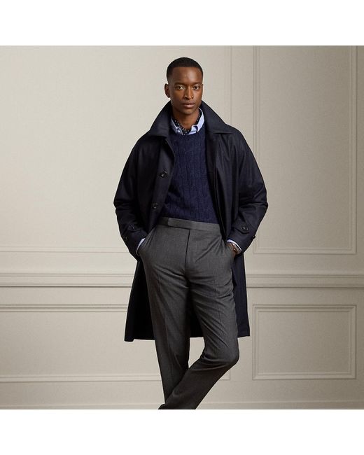 Ralph Lauren Black Waldridge Wool-Cashmere Walking Coat for men