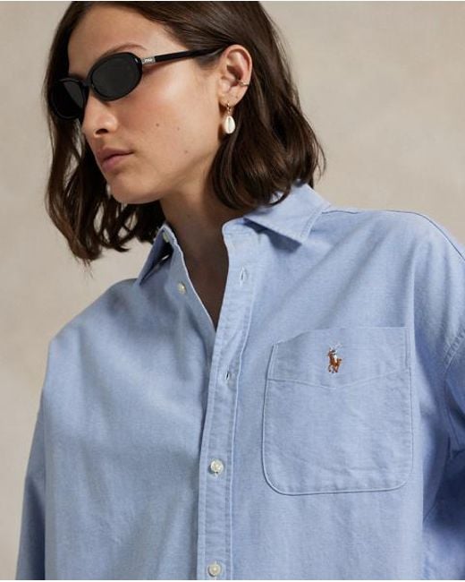 Polo Ralph Lauren Blue The Big Cotton Oxford Shirt