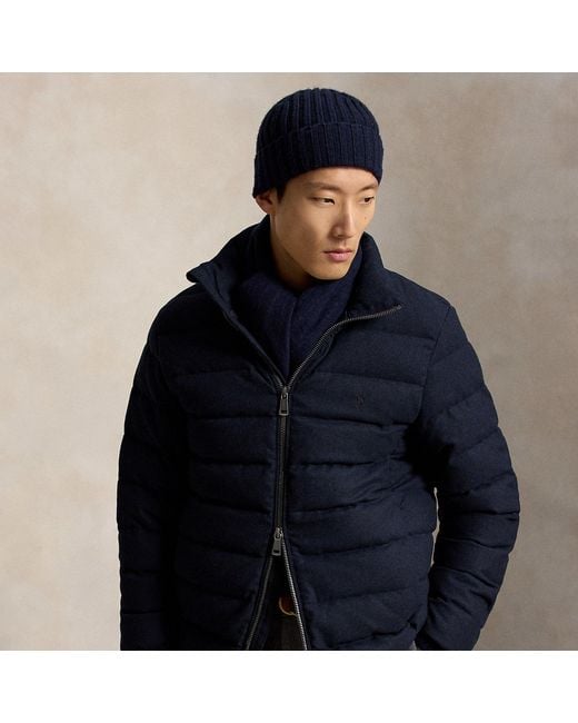 Polo Ralph Lauren Blue The Colden Herringbone Down Jacket for men
