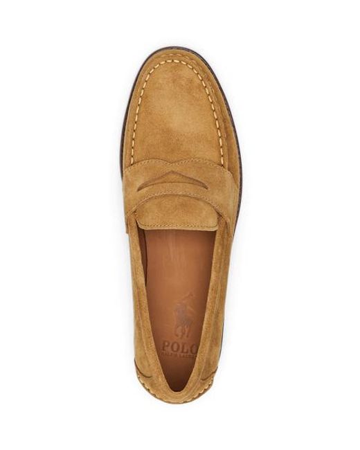 Polo Ralph Lauren Brown Alston Suede Penny Loafer for men