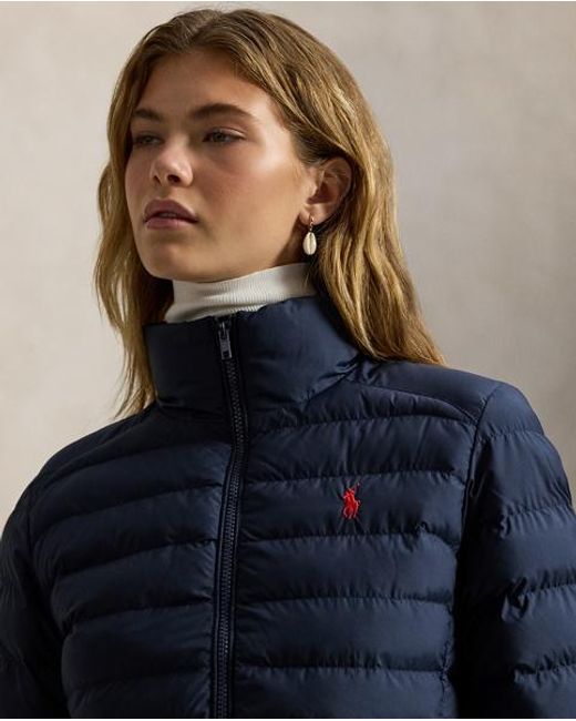 Polo Ralph Lauren Blue Quilted Packable Jacket