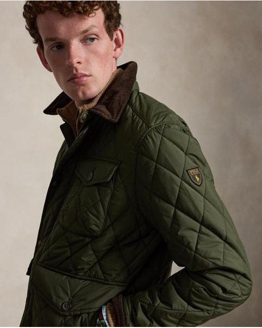 Polo Ralph Lauren Green The Beaton Quilted Jacket for men