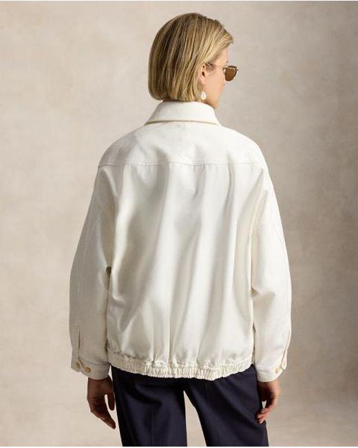 Polo Ralph Lauren White Double-Faced Cotton Jacket