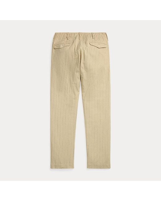 RRL Gestreifte Offiziershose Aus Twill in Natural für Herren