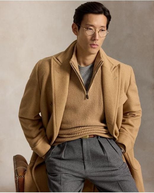 Polo Ralph Lauren Natural Waffle-Knit Wool-Cotton Jumper for men