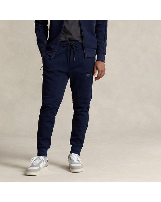 Men Navy Double-Knit Jogger Pant