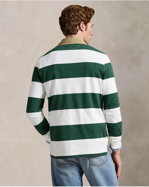 Polo Ralph Lauren Green Classic Fit Rugby Shirt for men
