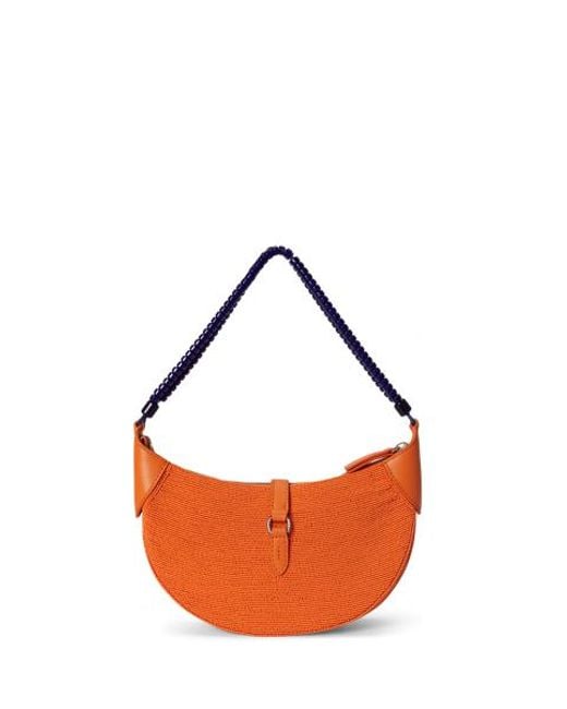 Bolso De Hombro Polo Id Mini Con Cuentas Polo Ralph Lauren de color Orange