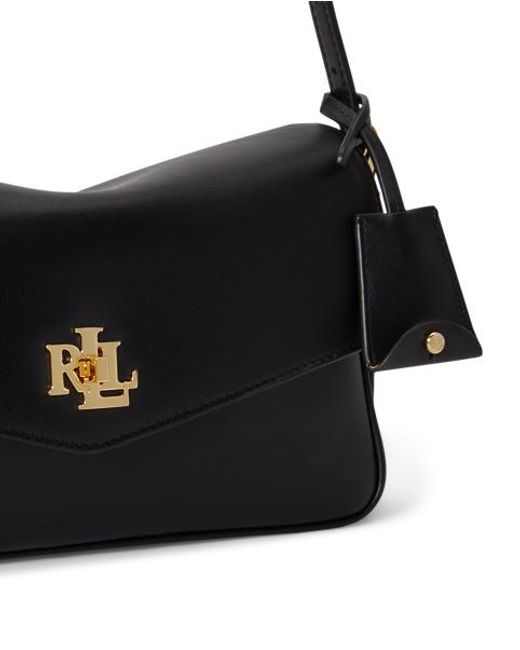 Ralph Lauren Brown Nappa Leather Medium Farrah Shoulder Bag