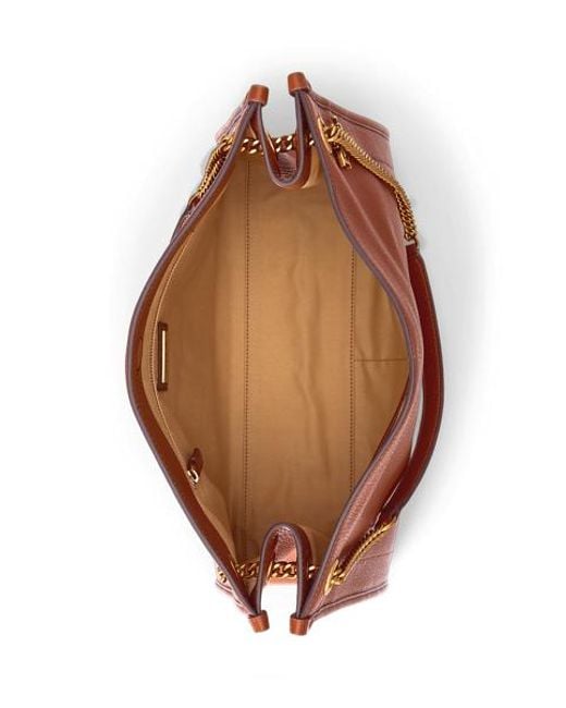 Ralph Lauren Blue Große Narbenleder-Tragetasche Bradley